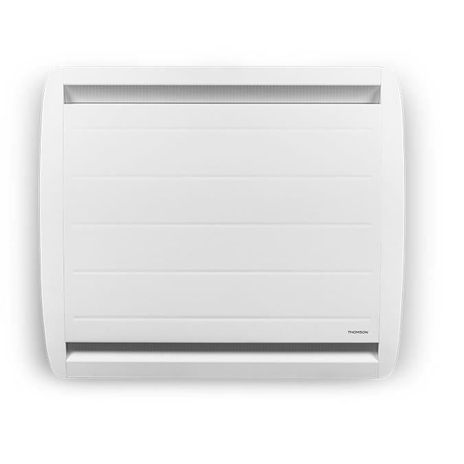 THOMSON - THRFIT1000 - Radiateur connecté - Inertie sèche - 1000 watts - Ecran LCD - 3 modes - Antisalissure - Blanc