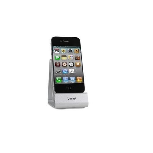 VIETA - Station d'accueil VH-ID040SL, station d'accueil pour iPod / iPhone, 7 broches, clé USB argentée