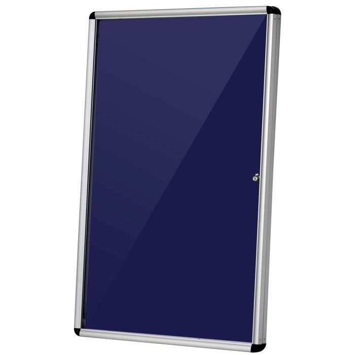 Vitrine d'affichage tableau d'affichage verrouillable dim. 90L x 4,5l x 60H cm alliage d'aluminium