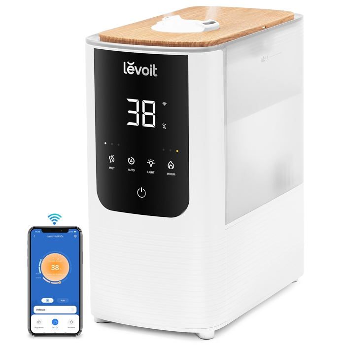 Humidificateur - LEVOIT - LUH-O451S-WEU - 45L - Silencieux - Contrôle vocal