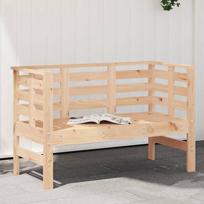 vidaXL Banc de jardin 111 5 cm Bois de pin massif