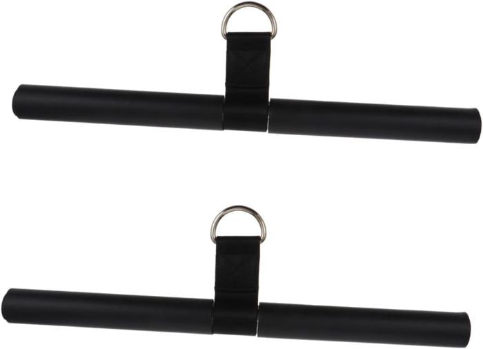 Lot De 3 Barres De Fitness – Acier, 40cm, Pour Biceps Triceps Dos épaules, Avec Boucles, Pour Musculation à Domicile