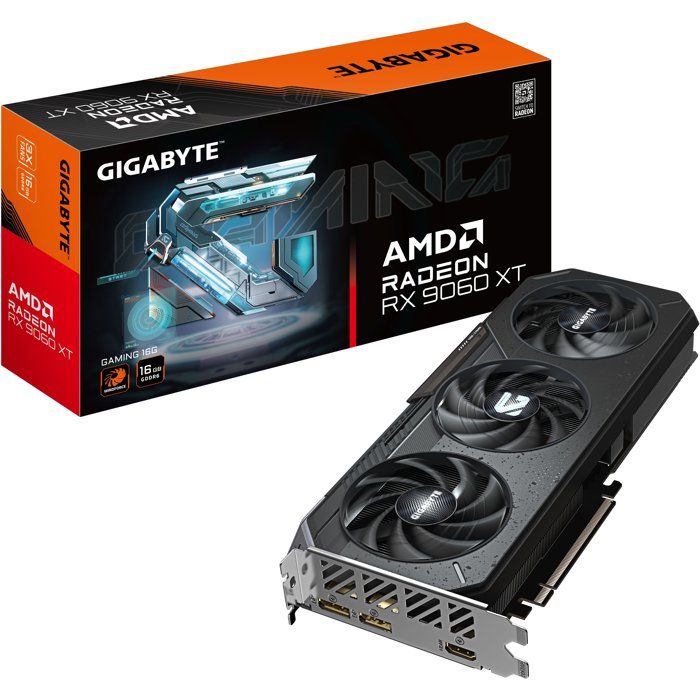 GIGABYTE - GAMING - Carte graphique - AMD Radeon RX 9060XT - 16 Go