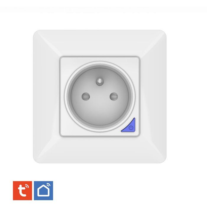 KYF Prise encastrée connectée intérieure - Wifi - Avec compteur d’énergie - vue 1