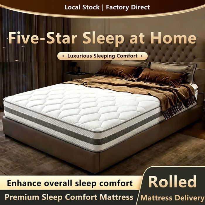 Matelas Ressorts 140x200 cm - VVBV - 25 cm - 7 zones - Fermeté H3 - Support maximal indiqué : 280 kg