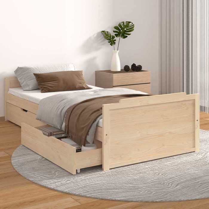 SOLO - NEUF Cadre de lit 1 places - design contemporain - pour adulte - sans matelas - bois de pin massif 90x200cm8376 1990