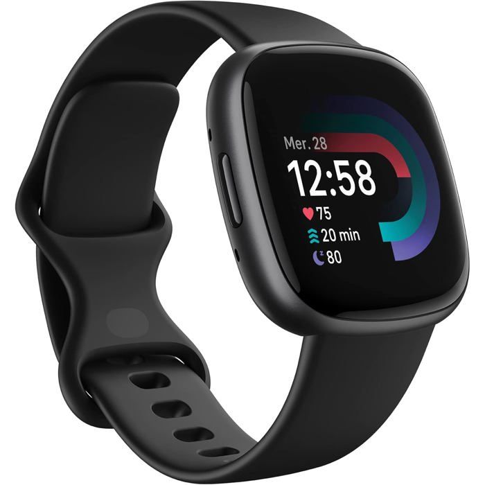 Google Fitbit Versa 4 Montre Connectée Sport Health Premium 3 Mois Inclus Autonomie Jusquà 6 Jours Noir Aluminium Google Fitbit Versa 4 Montre Connectée Sport Health Premium 3 Mois Inclus Autonomie Jusquà 6 Jours Noir Aluminium