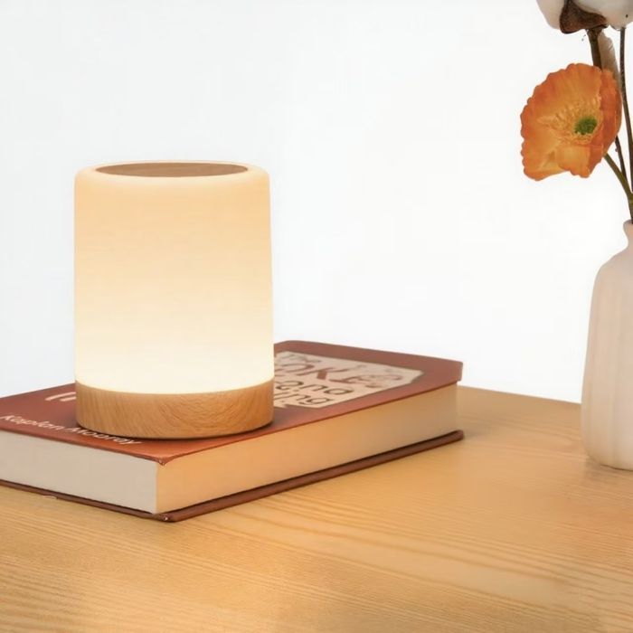 Veilleuse LED télécommandée Crrynuo - Lot de 2 - Lampe de table sans fil avec minuterie et fonction mémoire - Veilleuse tactile