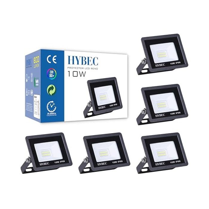 Projecteur LED Extérieur 10W Spot LED Extérieur 3000K Éclairage Extérieur IP65 pour Jardin Terrasse - Modele 3 - Blanc Chaud