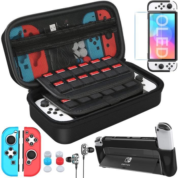 HEYSTOP Pochette pour Nintendo Switch Modèle OLED, Protection pour Switch  OLED Coque Switch OLED Kit Accessoires Housse pour Nintendo Switch OLED  avac