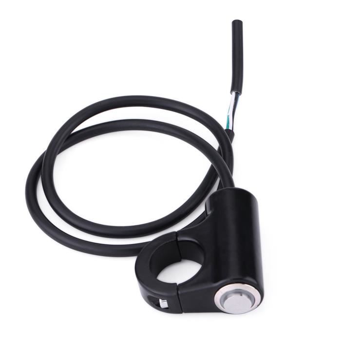 Interrupteur Guidon Moto 22mm – Bouton LED étanche Autobloquant – Accessoire Universel