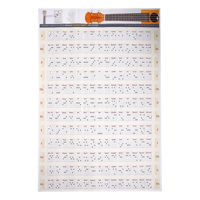 Tableau D Accords Ukulele Tous Les Accords De Base Dans Un Diagramme 40x60cm Pas Cher Achat Vente Ukulele Cdiscount Les generateurs d'accords uke gcea et autres catalogue de 1900 dessins d'accords gcea cdiscount