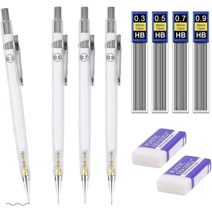 4-pi-ces-crayon-m-canique-set-porte-mines-dessin-professionnel