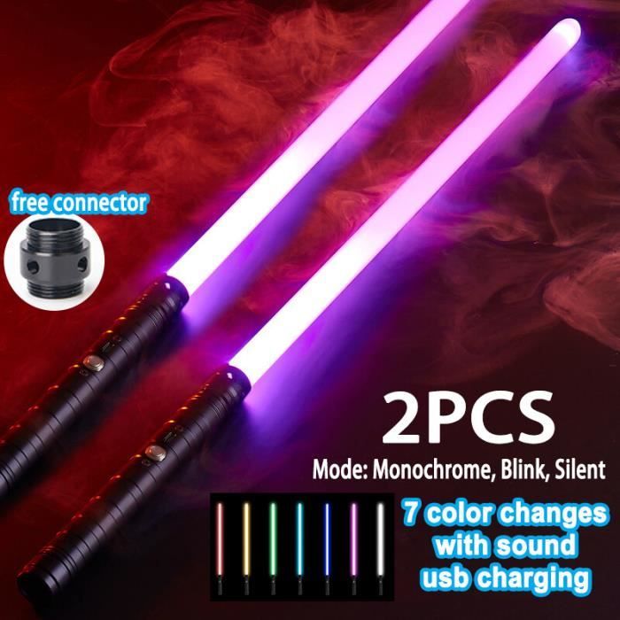 1 Paire De Baguettes Lumineuses à LED En Forme De Sabre Laser