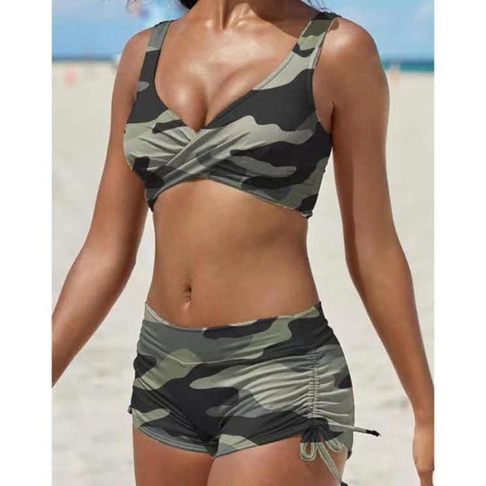 Maillot de bain camouflage femme sale