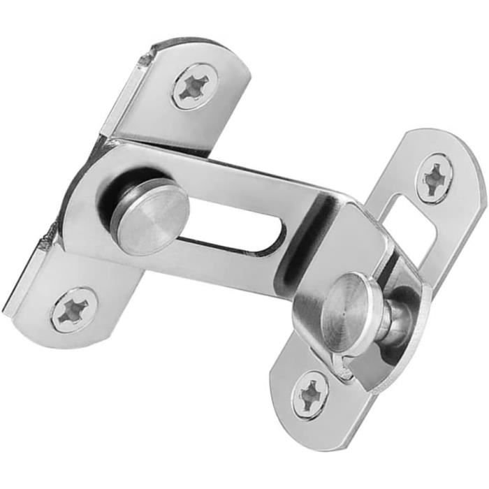 ZiYuya Verrou De Porte Coulissante à Rabat En Acier Inoxydable Avec Boucle De Verrouillage Pour