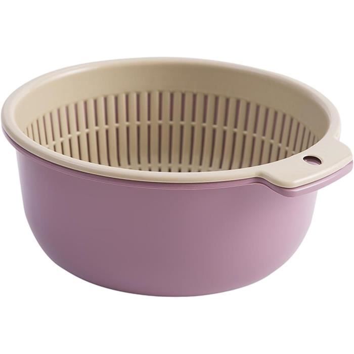 Bassin En émail Vintage Veemoon - Bol Large Pour Laver Légumes, Fruits Ou Comme Lavabo - Facile à Nettoyer - 30x30x9 Cm - 3