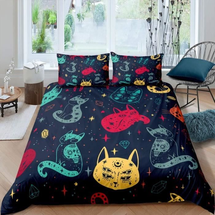 Housse de couette - HELLO KITTY - Abécédaire - 140 x 200 cm - 100