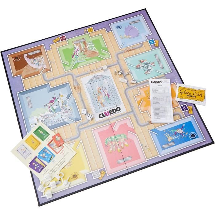 Cluedo Charlie And The Chocolate Factory, Multiple, Taille Unique - Version Anglaise[u2283 