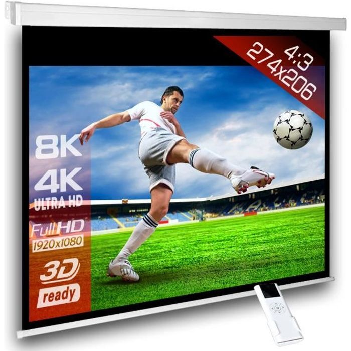 Toile Blanche Pour Videoprojecteur 4 3 Ecran Videoprojecteur Motorise 274 X 206 Cm Ecran De