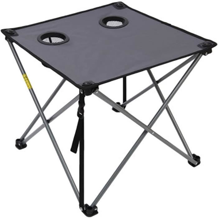 Table De Pique-nique Pliante Onni - Camping Extérieur Portable Avec Porte-gobelets Et Sac