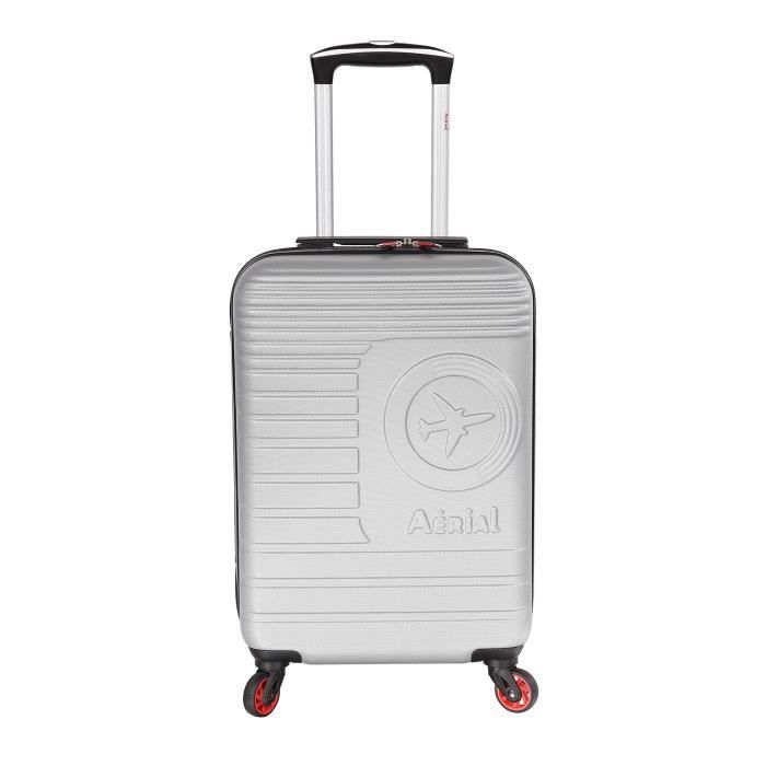 Valise Cabine Rigide Easyjet Et Ryanair 4 Roulettes 55 Cm Gris