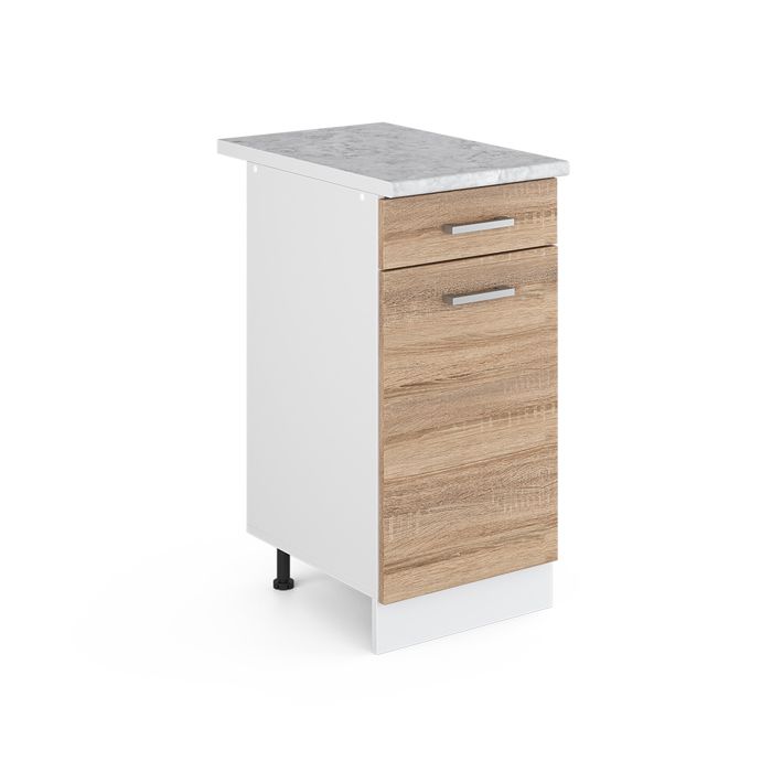 Meuble cuisine R-Line 40cm PT Marbre Sonoma/Blanc Vicco 29703 Meuble cuisine R-Line 40cm PT Marbre Sonoma/Blanc Vicco 29703