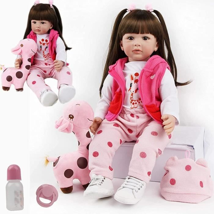 Poupee Reborn 24 Pouces 60cm Bebe Reborn Fille Realiste Silicone Vinyle Vraie Vie Bebe Poupees Cheveux Longs Reborn Toddlers Cdiscount Jeux Jouets Poupee Reborn 24 Pouces 60cm Bebe Reborn Fille Realiste Silicone Vinyle Vraie Vie Bebe Poupees Cheveux Longs Reborn Toddlers Cdiscount Jeux Jouets