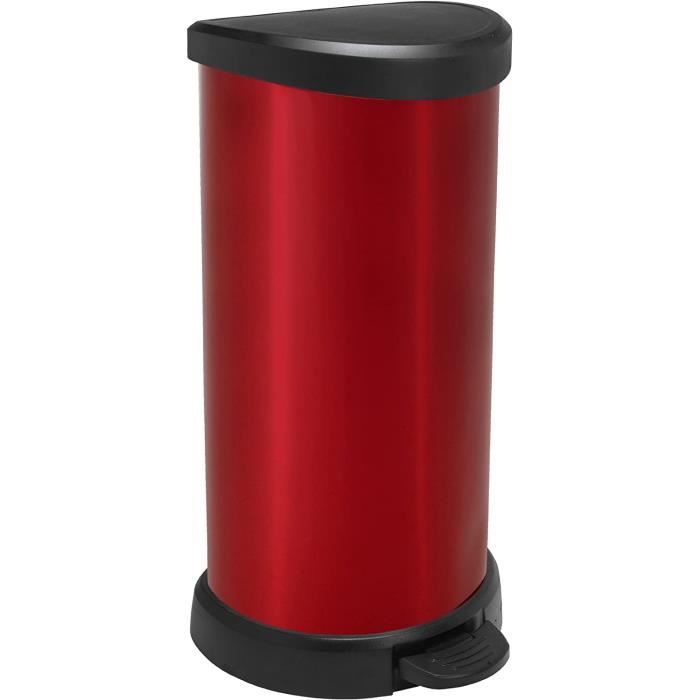 Sac poubelle lavable et réutilisable rouge (40l) - Un grand marché