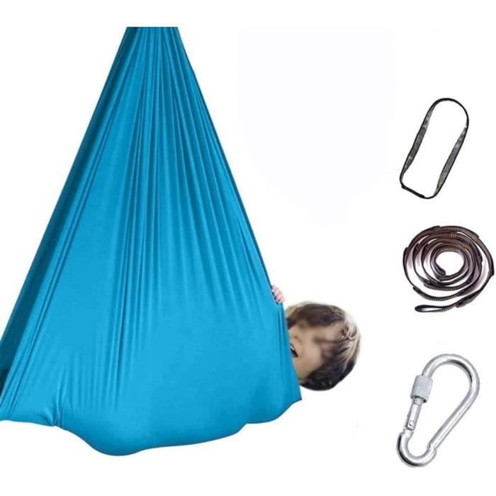 Niche Suspendue Gonflable Pour Enfants Avec Lumières LED | 16 Couleurs, 7 Modes | Coussin Inclus | Pour Intérieur Et Extérieur - 12