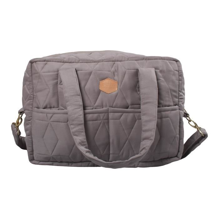 Sac Langer Grande Filibabba Tissu Courtepointe Unisex Gris Fonc