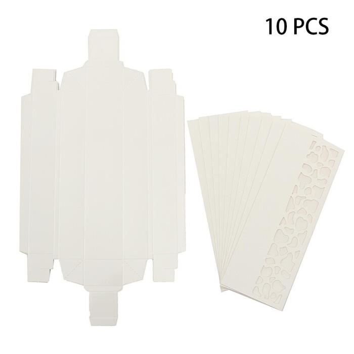 Soy2 10 Pieces Stockage Mariage Carton Gateau Accessoires Cuisson Rectangulaire Conteneur Tiroir Type Macaron Emballage Boite Ev Cdiscount Bricolage