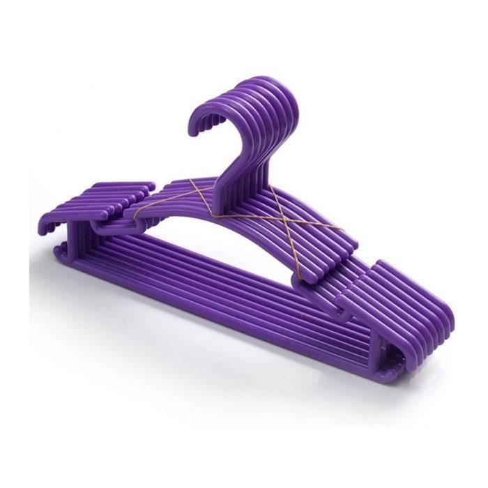 50 Pieces De Cintres Violet Crochet En Plastique Pour Bebe Enfant Fille Et Garcon Cdiscount Maison