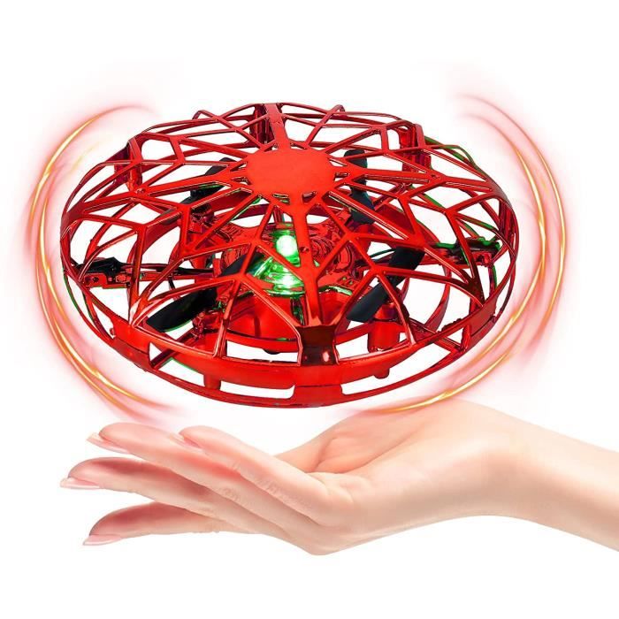 Mini drone OVNI pour enfants, adultes, quadcopter, toupie volante, flip à  360 ° et mode sans tête (rouge) - Cdiscount Jeux - Jouets