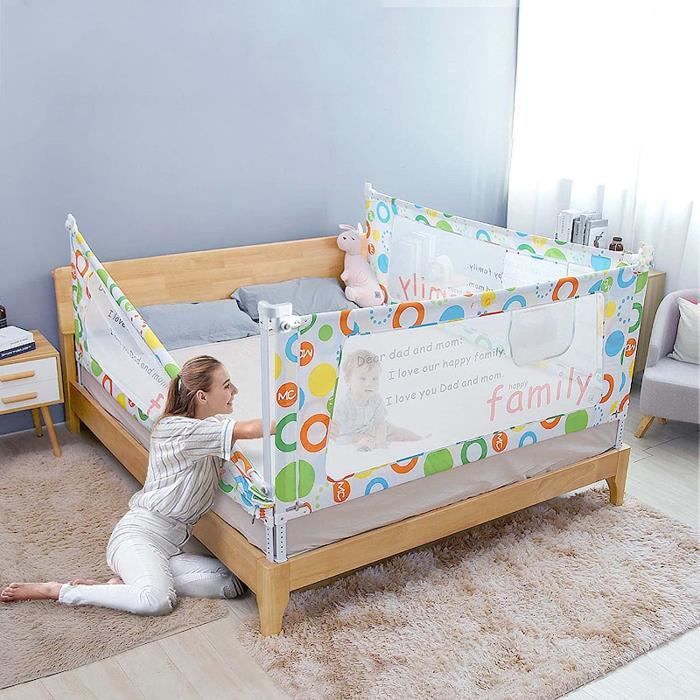 BARRIERE DE LIT BEBE Barriere de Securite Lit en Hauteur, Barriere de Lit  Enfant Pliable, Grand Rails de Lit, Réglable Protection - Cdiscount  Puériculture & Eveil bébé