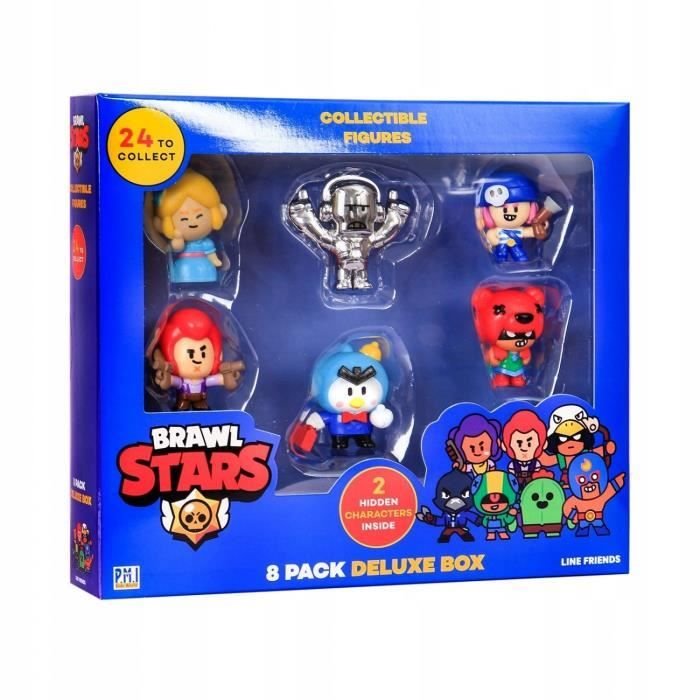 Figurines à collectionner Brawl Stars - P.M.I - BRW2070 - 24 figurines - 8 figurines incluses