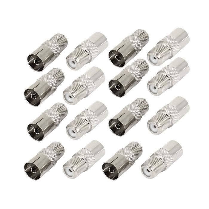TE Lot De 16 F Femelle-Coaxial Rf Pour Antenne Tv Pal Mâle Connecteur  Répartiteur - TEBSP0218A1195 - câble tv - vidéo - son, avis et prix pas  cher - Cdiscount