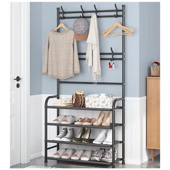 MU Porte Chaussures Rack Rack Rack Banc de Chaussures 3 En 1 Hall