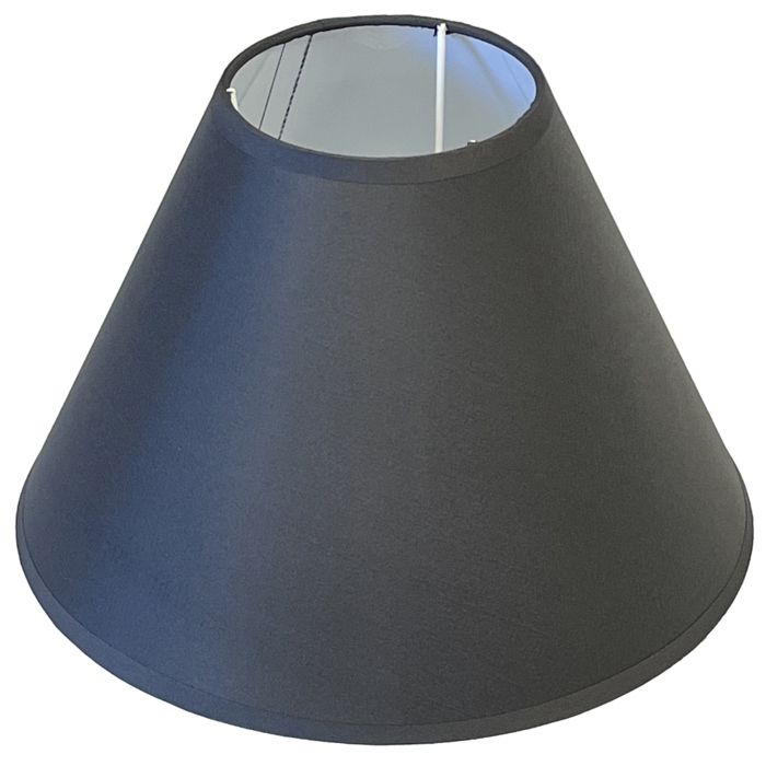 Abat-jour conique gris foncé 25 cm