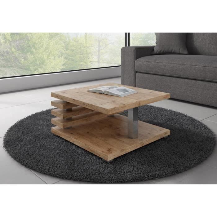 e com table basse oslo 60 x 60 cm lancelot chene achat vente table basse e com table basse oslo 60 cdiscount