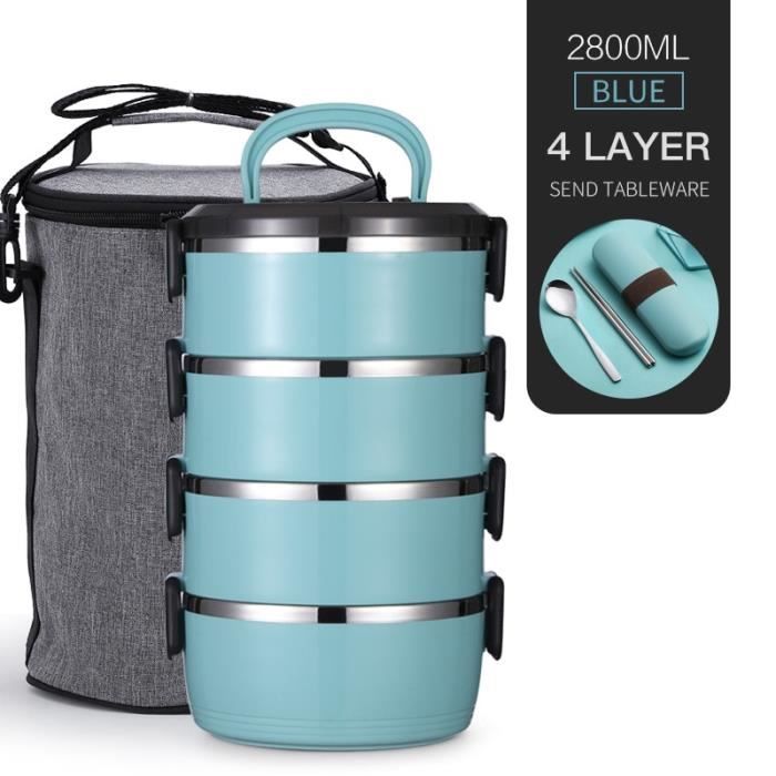 Pack Lunchbox isotherme + gourde - Power Blue