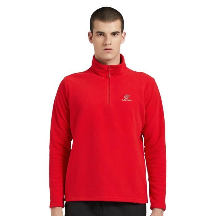 couleur Homme Rouge taille L veste polaire pour homme v tement d ext rieur l ger chaud pour la chasse hi