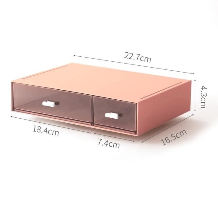 Boîte De Rangement Plastique Avec Tiroir Boîte De Rangement 6 Tiroirs Acrylique Transparent - 12x10x12cm - Pour Maquillage, Bijoux, Accessoires Boîte Rangement Empilable Leroy Merlin