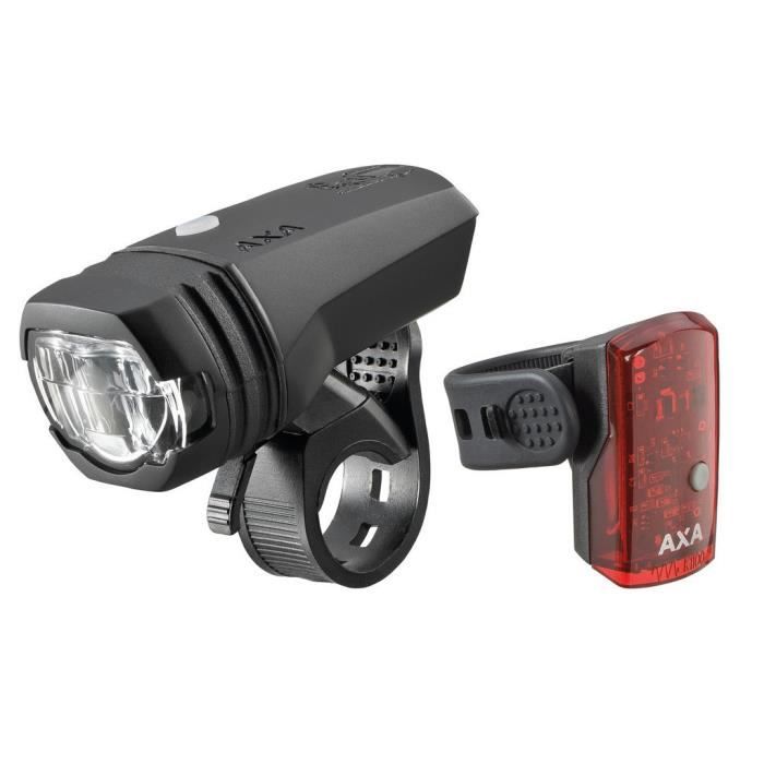 Kit clairage v lo AXA GreenLine 50 noir pour tre vu
