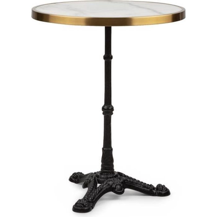table de bistrot - blumfeldt - patras lux - plateau rond en marbre - style art nouveau