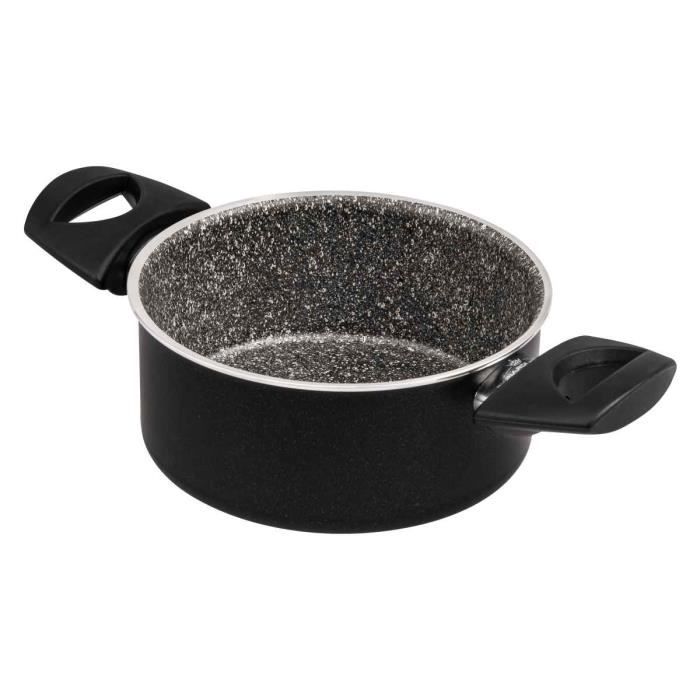 Casserole à Induction Zanetti Evolution - Diamètre 20 Cm, Fond Épais 4 Mm Antiadhésif, Noire - 5