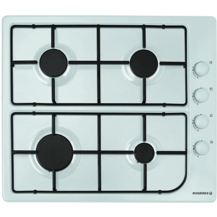 Plaque gaz ROSIERES 4 feux 48x56x4 cm RTL640S ERB Cdiscount