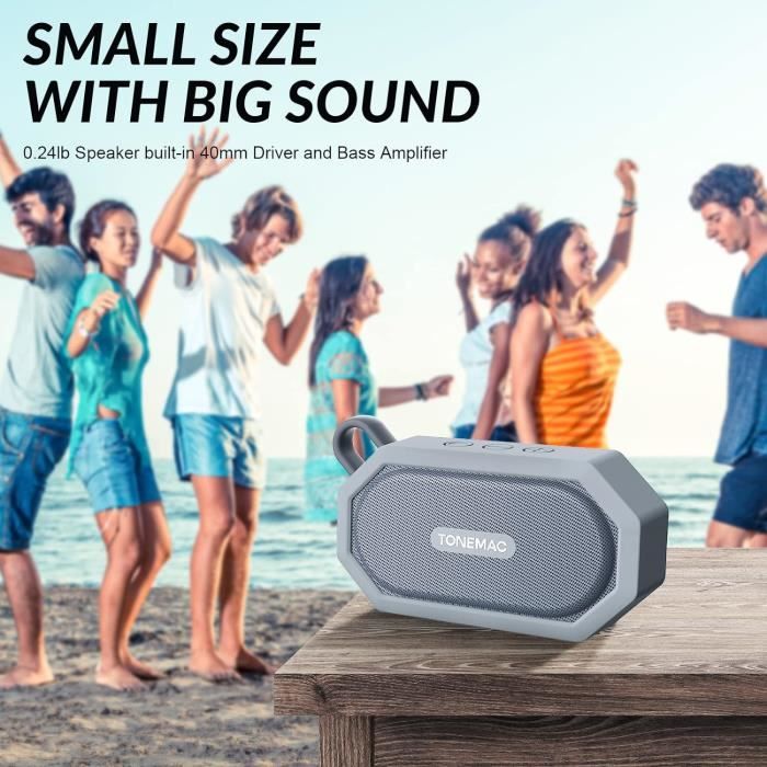 Mini Enceinte Bluetooth Holiday - TWS, 6h Autonomie, étui De Voyage Inclus