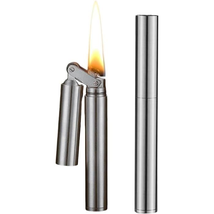 Briquet Coupe-vent Style Tranchée WWII - Type Sailors/Sheppard's - Mécanisme à Mèche Coton