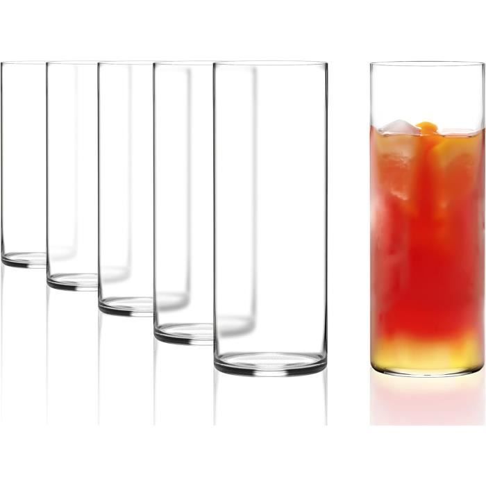 Stölzle Lausitz Waterglazen Elements Amber Set van 6 – 465 ml Longdrinkglazen van Kristalglas – Voor Water, Frisdrank of Cocktails – Vaatwasserbestendig & Schokbestendig – Modern Design Stölzle Lausitz Waterglazen Elements Amber Set van 6 – 465 ml Longdrinkglazen van Kristalglas – Voor Water, Frisdrank of Cocktails – Vaatwasserbestendig & Schokbestendig – Modern Design